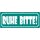 Schild Spruch "Ruhe bitte" 27 x 10 cm Blechschild
