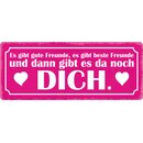 Schild Spruch "Gute Freunde, beste Freunde,...