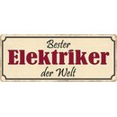 Schild Spruch "Bester Elektriker der Welt" 27 x...