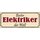 Schild Spruch "Bester Elektriker der Welt" 27 x 10 cm Blechschild