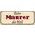 Schild Spruch "Bester Maurer der Welt" 27 x 10 cm Blechschild