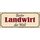 Schild Spruch "Bester Landwirt der Welt" 27 x 10 cm Blechschild