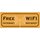 Hinweisschild "Free Wifi Internet Hotpsot" 27 x 10 cm Blechschild
