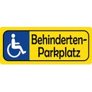 Hinweisschild "Behindertenparklplatz" 27 x 10...
