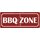 Schild Spruch "BBQ Zone" 27 x 10 cm Blechschild