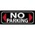 Schild Spruch "No Parking" 27 x 10 cm Blechschild