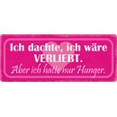 Schild Spruch "Ich dachte, ich wäre...