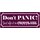 Schild Spruch "Don´t Panic Just dip it in Chocolate" 27 x 10 cm Blechschild