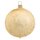 Thüringer Glasdesign Weihnachtskugeln Gold mit Eislack, 12 Stück/Set, ca. 6 cm