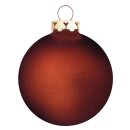 Thüringer Glasdesign Weihnachtskugeln Rot, Gold und Grün matt und glänzend, 12 Stück/Set, ca. 6 cm