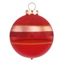 Thüringer Glasdesign Weihnachtskugeln Rot mit...