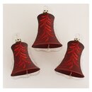 Thüringer Glasdesign Christbaumschmuck Glocken Rot...