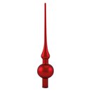 Thüringer Glasdesign Christbaumspitze Rot, 1 Stück, ca. 28 cm