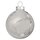 Thüringer Glasdesign Weihnachtskugeln Weiß und Silber matt und glänzend, 12 Stück/Set, ca. 8 cm