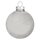 Thüringer Glasdesign Weihnachtskugeln Weiß und Silber matt und glänzend, 12 Stück/Set, ca. 8 cm