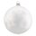 Thüringer Glasdesign Weihnachtskugeln Weiß mit Eislack, 12 Stück/Set, ca. 6 cm