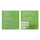 Knox Pyramidenkerzen weiß, Größe: ca. 14 x 70 mm 50 Stück/Pack