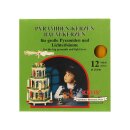 Knox Pyramidenkerzen natur, Größe: ca. 17 x 100 mm 12 Stück/Pack