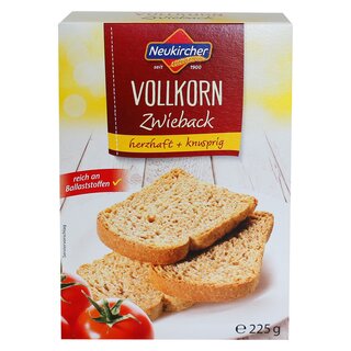 Neukircher Vollkorn Zwieback 225 g