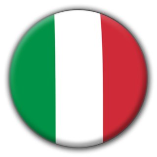 3D-Aufkleber Italien Ø 54 mm