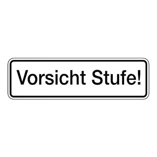 Türschild "Vorsicht Stufe!" Aufkleber