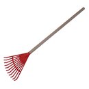 Laubbesen für Kinder mit Holzstiel rot ca. 70 cm