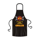 Grillschürze "Schlanker Griller" Schwarz