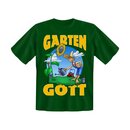 T-Shirt mit Motiv/Spruch Gartengott Größe XL