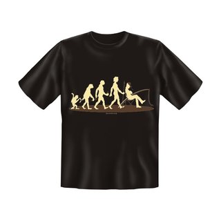 T-Shirt mit Motiv/Spruch Evo Angler Größe XL