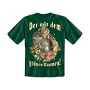 T-Shirt mit Motiv/Spruch grüner Daumen Größe L