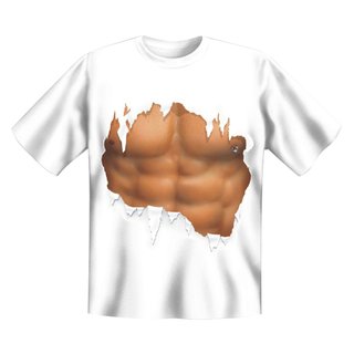 T-Shirt mit Motiv/Spruch Waschbrett Größe XL