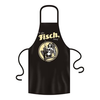 Grillschürze Fisch Baby Schwarz