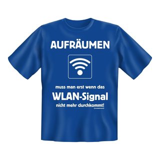 T-Shirt mit Motiv/Spruch "WLAN" Größe: M