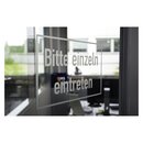 Hinweisschild Verhaltensregeln "Bitte einzeln...