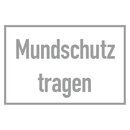 Hinweisschild Verhaltensregeln "Mundschutz...