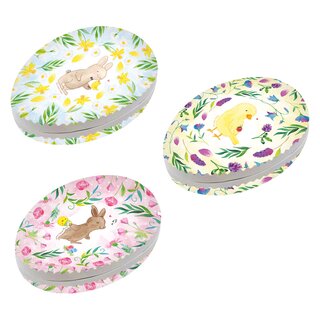 3er Set Bilderostereier Eier zum Befüllen Motiv "Frühlingsmomente 2" 18 cm