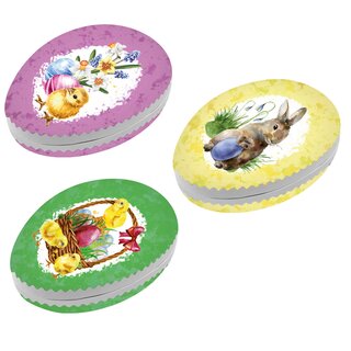 3er Set Bilderostereier Eier zum Befüllen Motiv "Osterfest" 15 cm