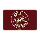 Schneidebrett mit Druckmotiv "Beste Mama der Welt"