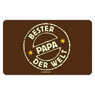 Schneidebrett mit Druckmotiv "Bester Papa der Welt"