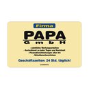 Schneidebrett mit Druckmotiv "Firma Papa GmbH"