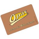 Schneidebrett mit Druckmotiv "Opas machen Welt...