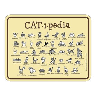 Blechschild mit Motiv/Spruch "Catipedia"