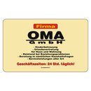 Schneidebrett mit Druckmotiv "Firma Oma GmbH"