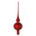 Krebs Glas Lauscha Christbaumspitze Rot matt 26 cm
