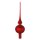 Krebs Glas Lauscha Christbaumspitze Rot matt 26 cm