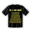 T-Shirt mit Motiv/Spruch 10 Biergebote Größe XXL