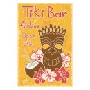 Blechschild "Tiki Bar Aloha" 30 x 40 cm...
