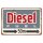Blechschild "Diesel Fuel 50 m" 40 x 30 cm Dekoschild Diesel