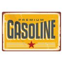 Blechschild "Premium Gasoline" 40 x 30 cm...