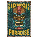 Blechschild "Hawaii Paradise" 30 x 40 cm...